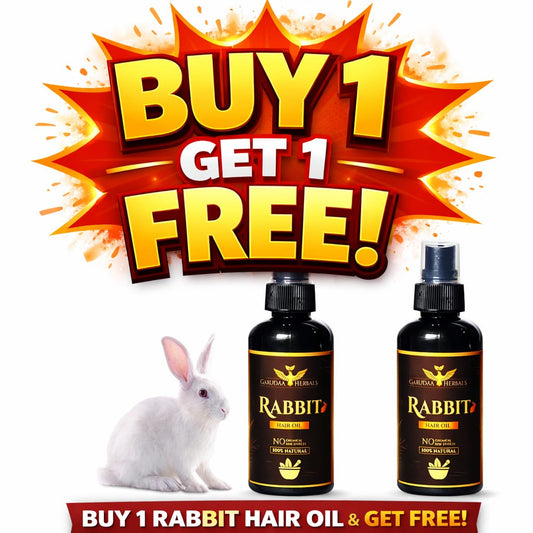 Rabbit herbal hair oil (buy 1 Get 1 free)